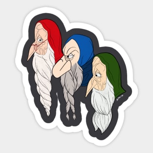 We Three Dwarves Sticker